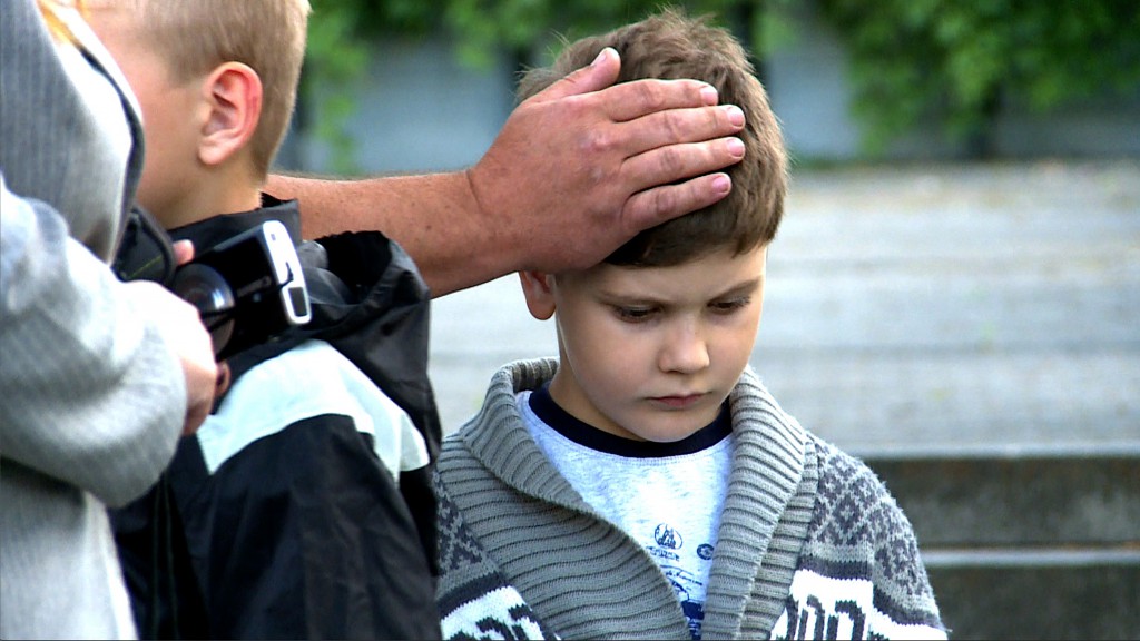 Boy in Maidan square